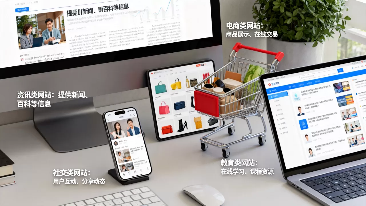 个人对网站的分类有哪些？常见网站类型及功能详解