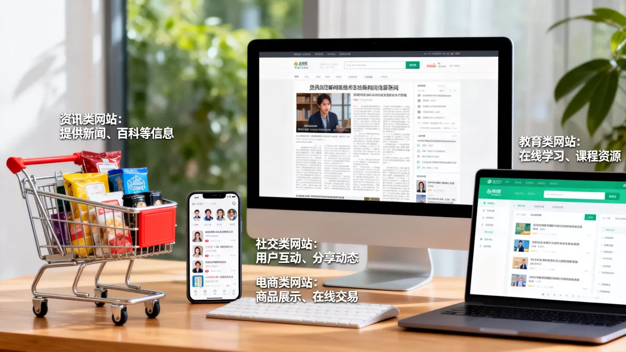 个人对网站的分类有哪些？常见网站类型及功能详解