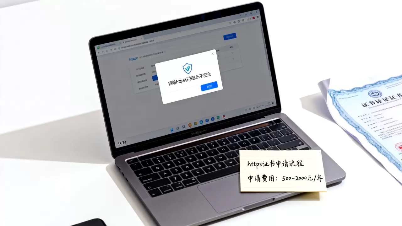 网站https证书显示不安全怎么办？https证书申请费用多少钱