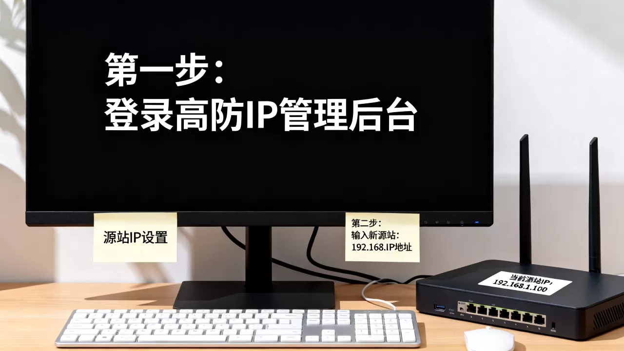 高防IP更换源站IP怎么操作？高防IP更换源站IP教程