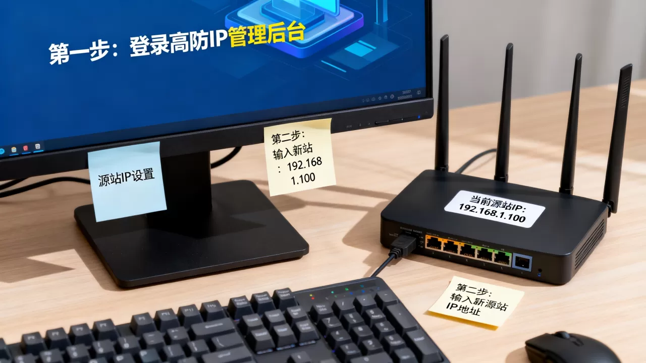 高防IP更换源站IP怎么操作？高防IP更换源站IP教程