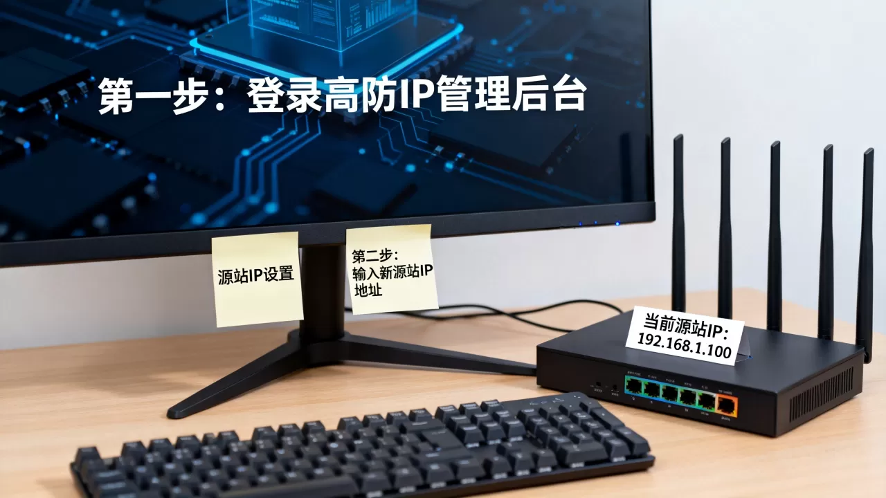 高防IP更换源站IP怎么操作？高防IP更换源站IP教程