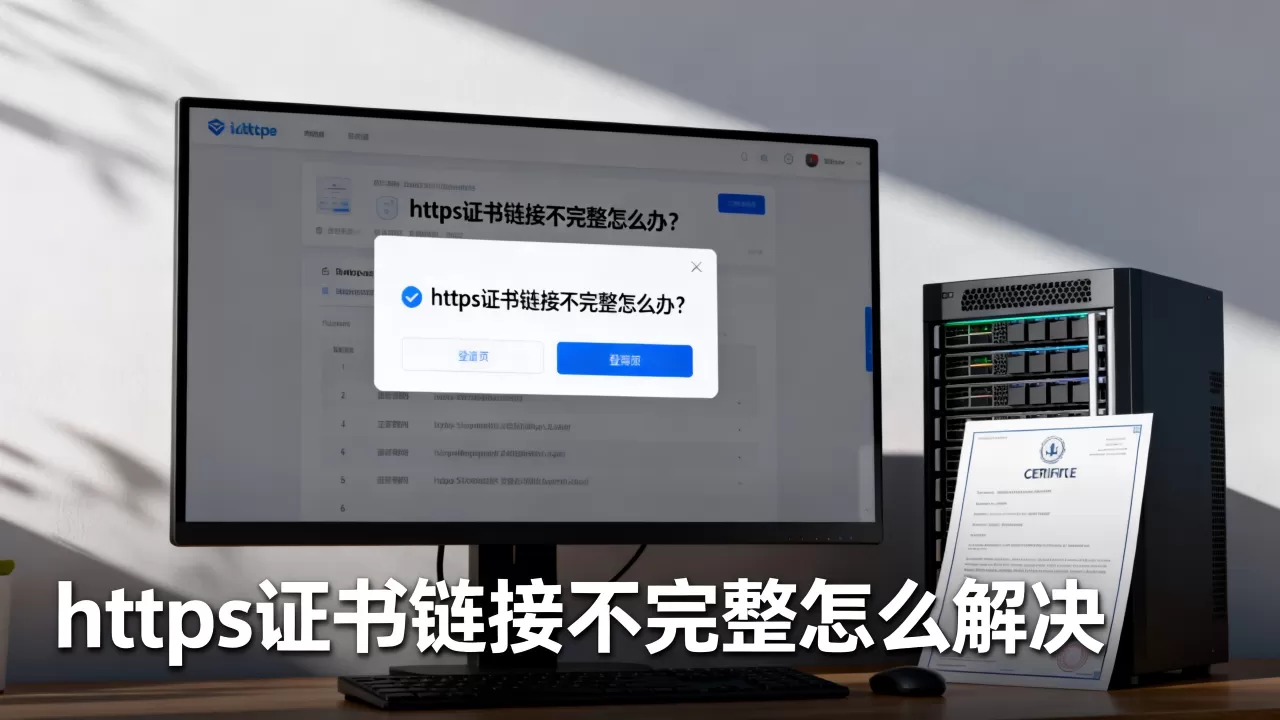 https证书链接不完整怎么办？https证书链接不完整怎么解决
