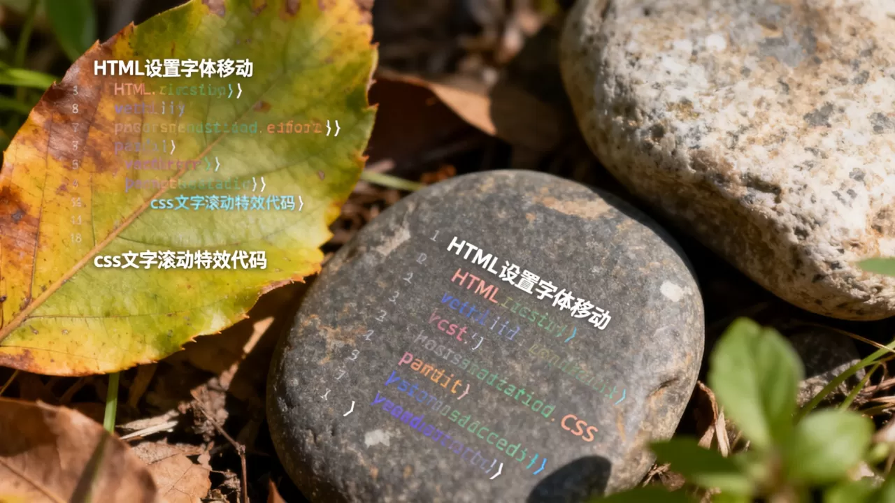HTML设置字体如何移动？css文字滚动特效代码