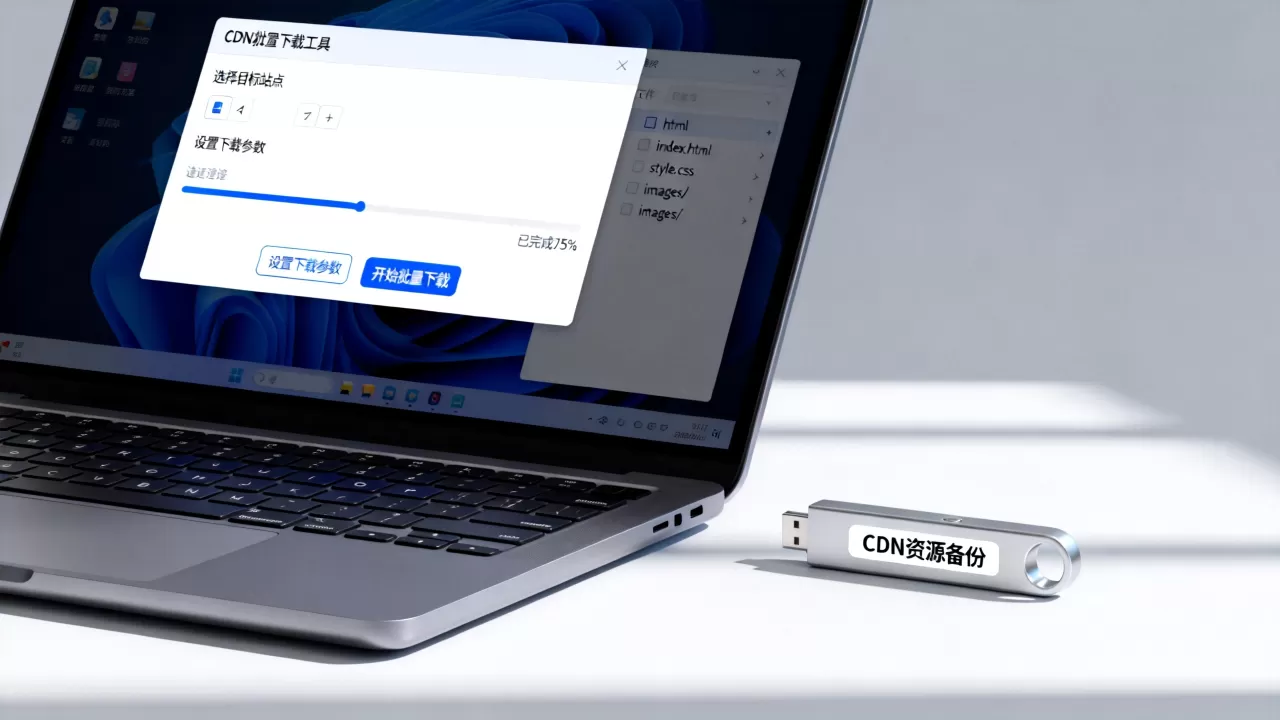 如何安全实现CDN整站下载？批量下载网站资源工具