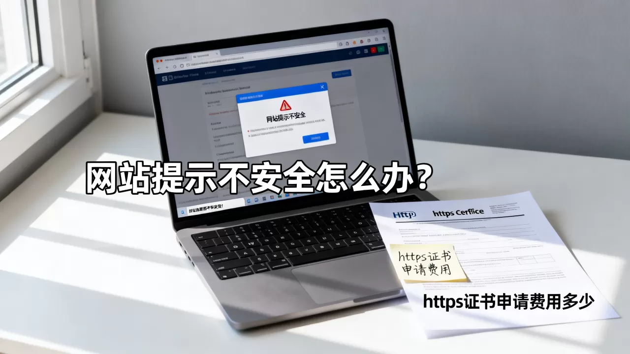 网站提示不安全怎么办？https证书申请费用多少