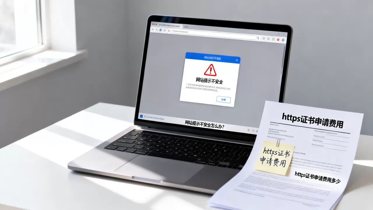 网站提示不安全怎么办？https证书申请费用多少
