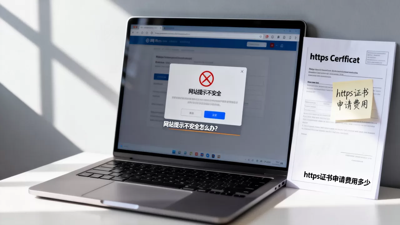 网站提示不安全怎么办？https证书申请费用多少