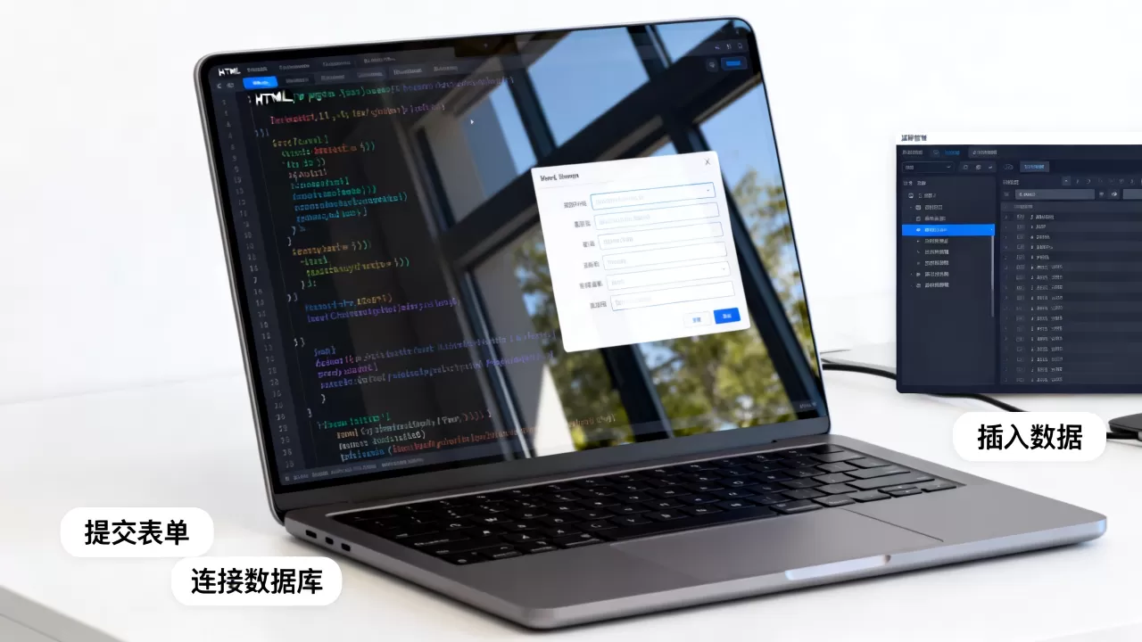 html页面数据怎么存入数据库？如何将网页表单数据写入数据库
