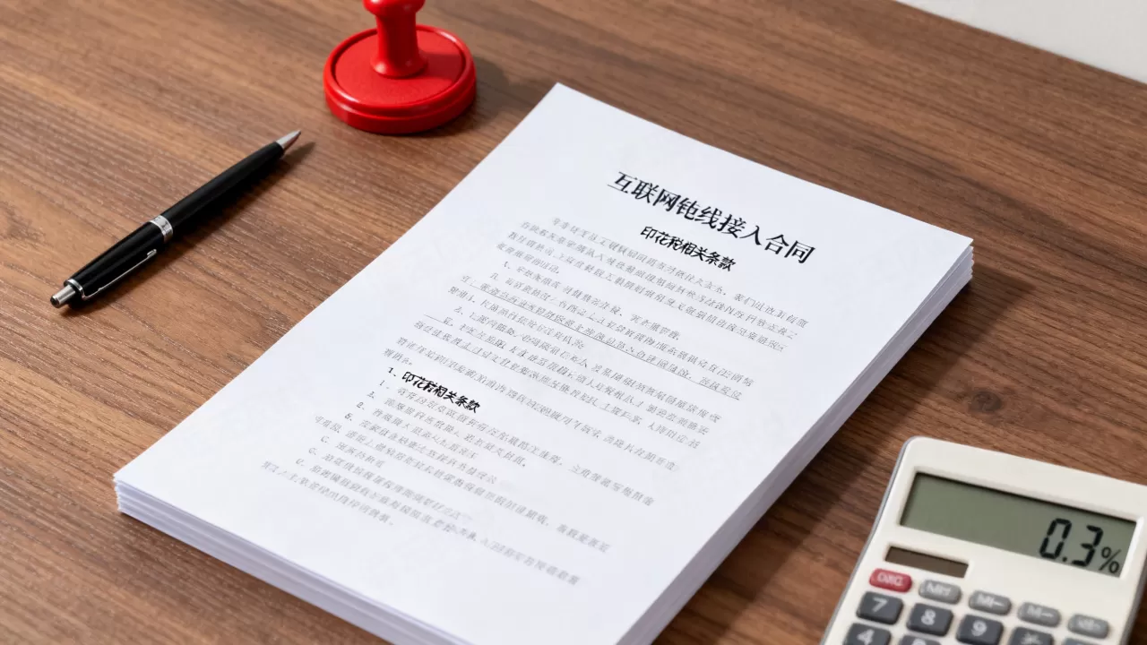 互联网专线接入合同要交印花税吗？印花税税率是多少