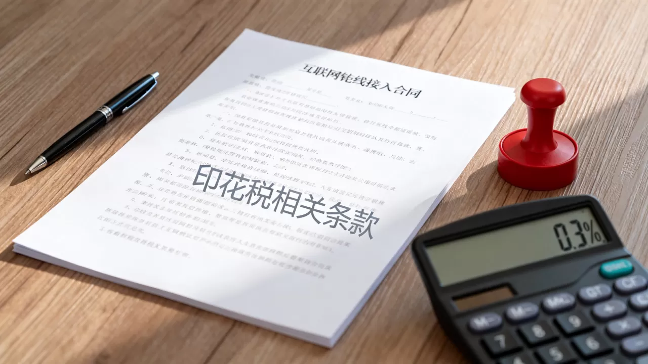 互联网专线接入合同要交印花税吗？印花税税率是多少