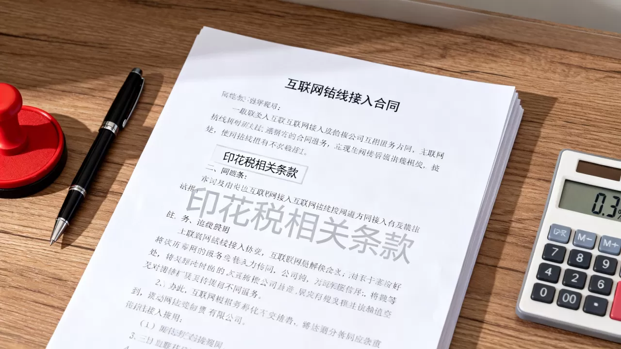 互联网专线接入合同要交印花税吗？印花税税率是多少