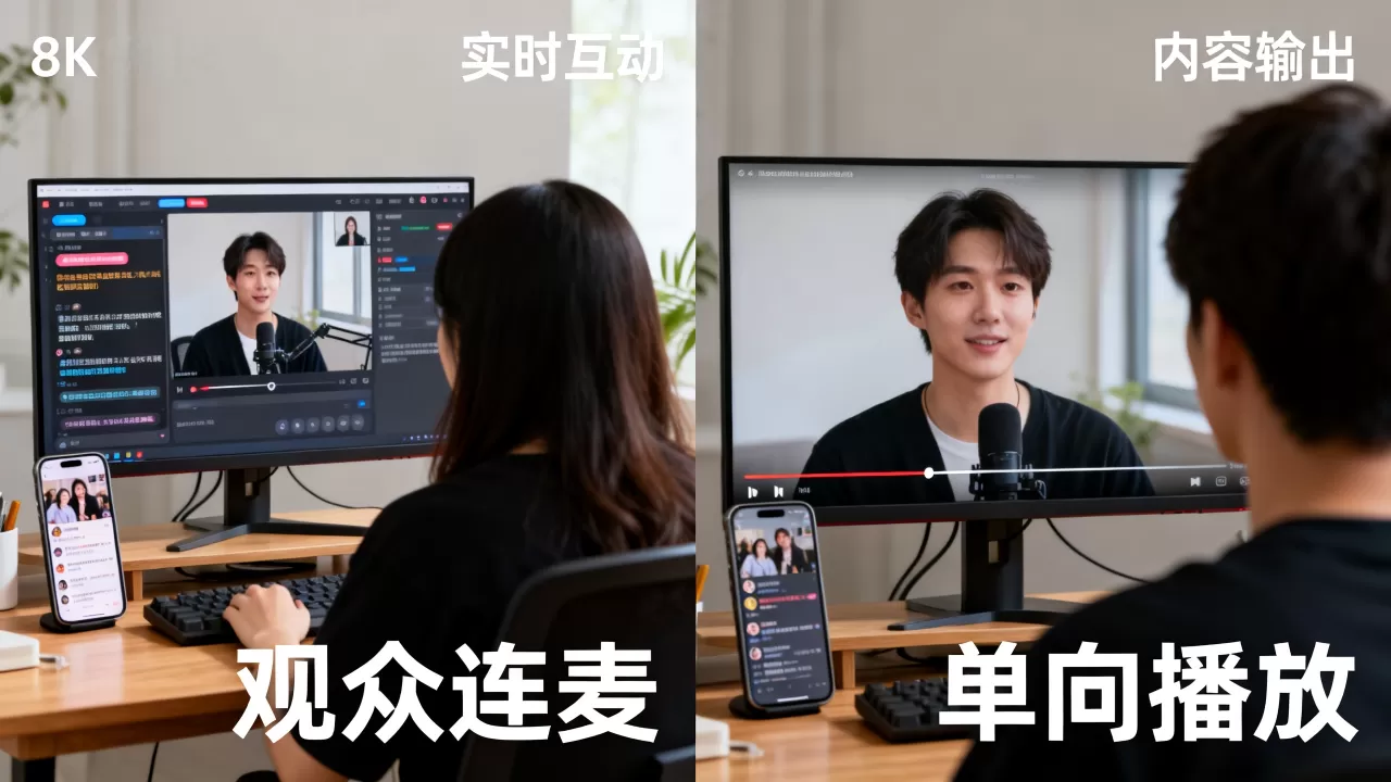 互动直播和视频直播区别在哪？互动直播和视频直播区别