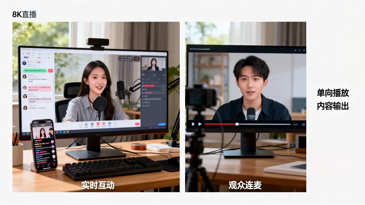 互动直播和视频直播区别在哪？互动直播和视频直播区别