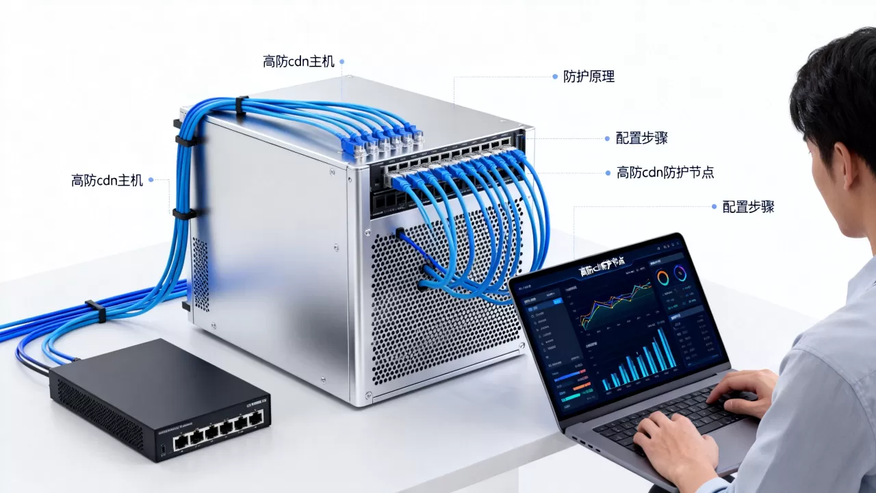 高防cdn怎么配置主机？高防cdn防护原理及优势