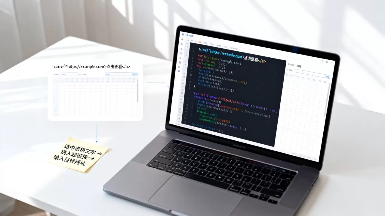 html表格文字链接怎么设置？html表格超链接代码怎么写