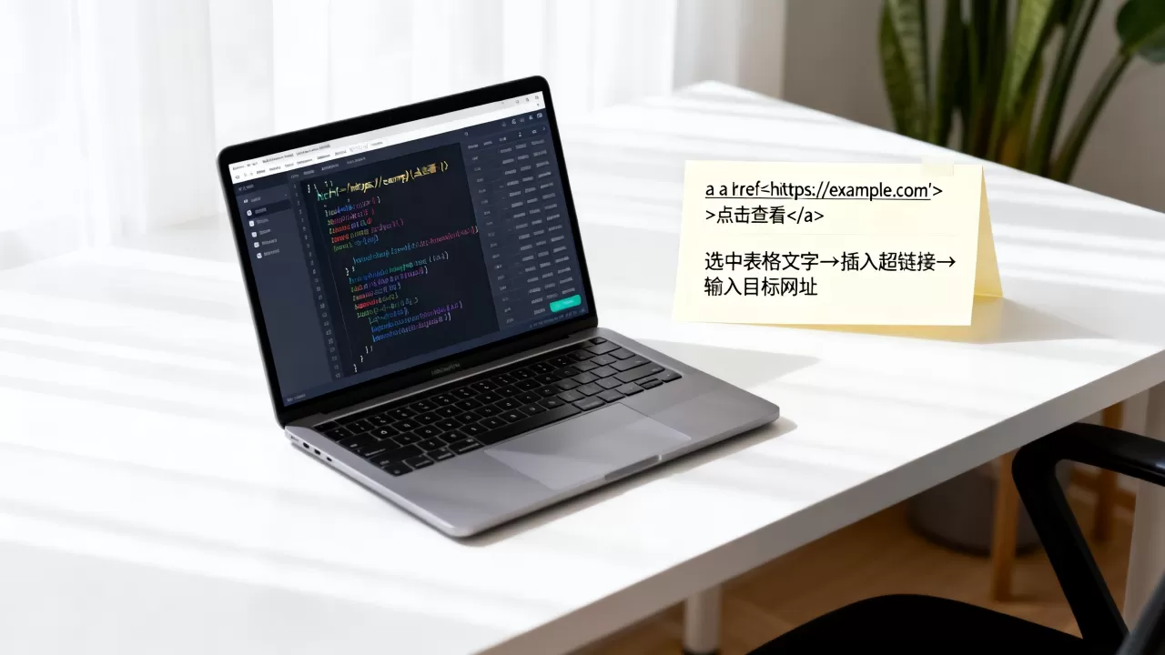 html表格文字链接怎么设置？html表格超链接代码怎么写