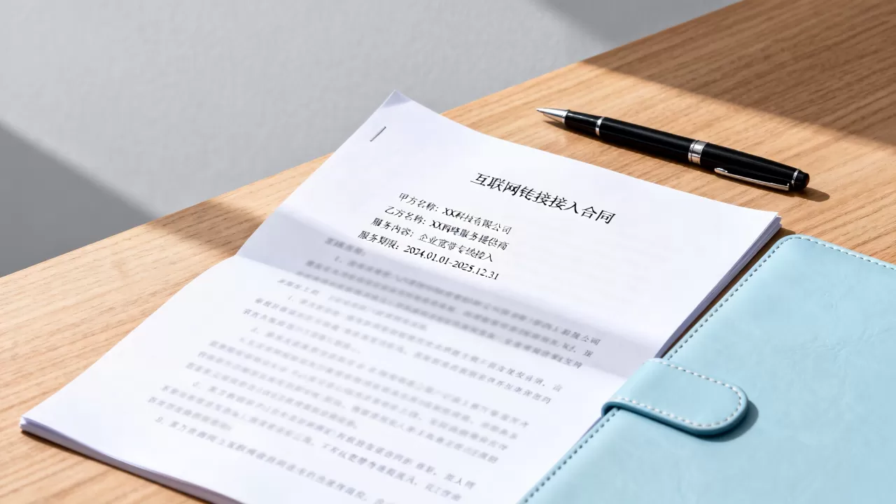 互联网专线接入合同书怎么签？企业宽带接入合同模板免费下载