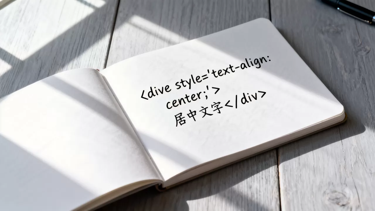 html文字怎么居中？html让文字居中的代码