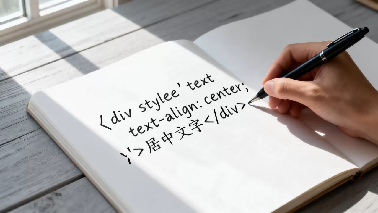 html文字怎么居中？html让文字居中的代码