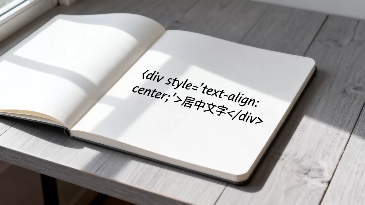 html文字怎么居中？html让文字居中的代码