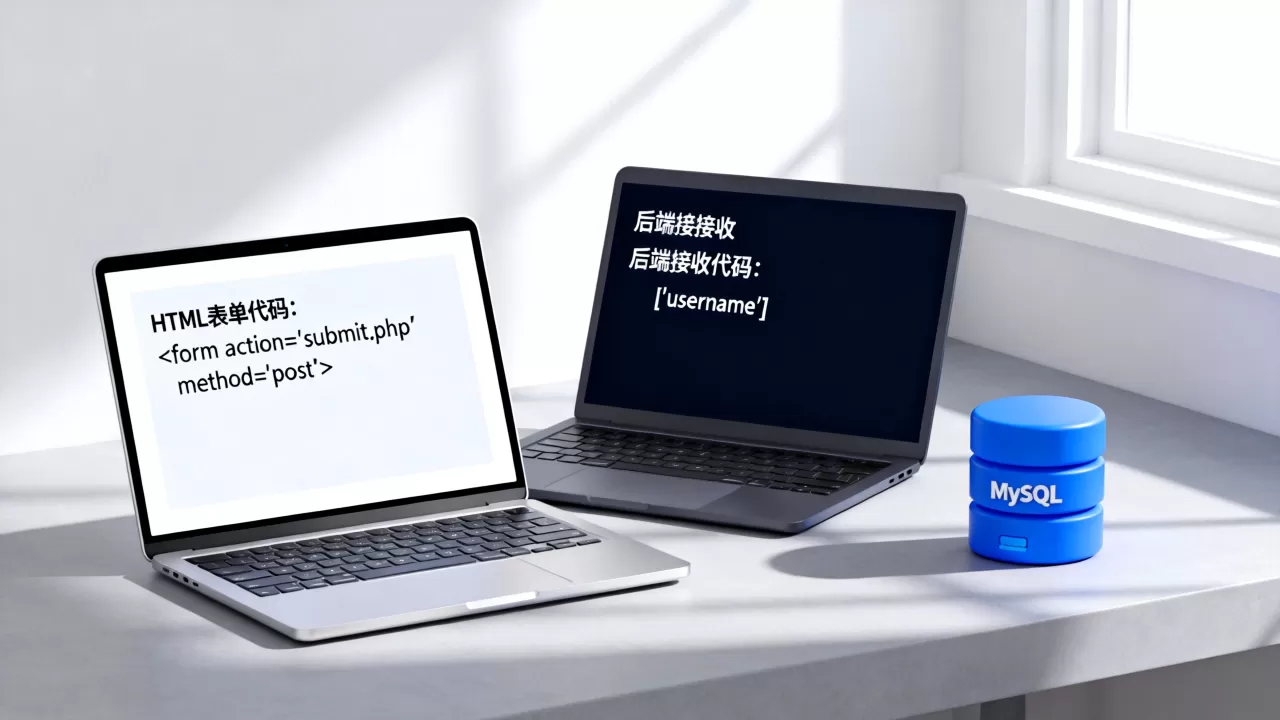 HTML表单数据如何保存到数据库?前端数据提交后端接收方法 HTML表单数据如何保存到数据库?前端数据提交后端接收方法