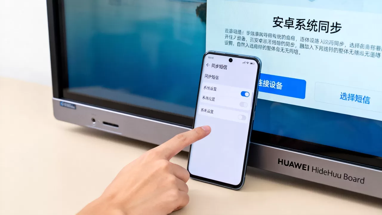 安卓手机如何同步短信到IdeaHub Board设备,华为 IdeaHub Board安卓系统设置教程 安卓手机如何同步短信到IdeaHub Board设备,华为 IdeaHub Board安卓系统设置教程