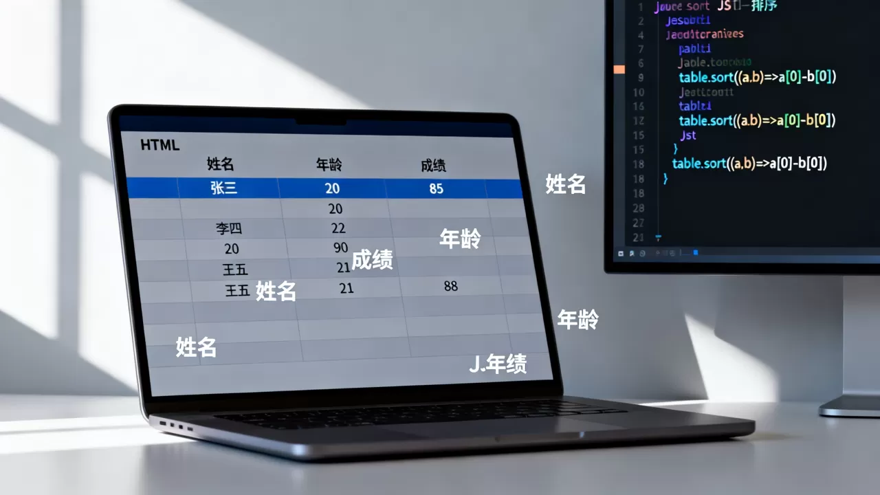 html中table数据怎么排序？js实现表格数据排序方法
