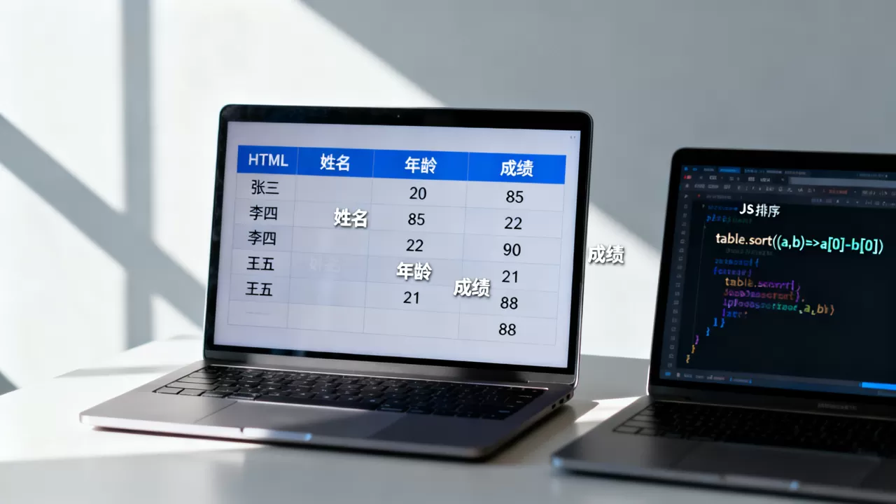 html中table数据怎么排序？js实现表格数据排序方法