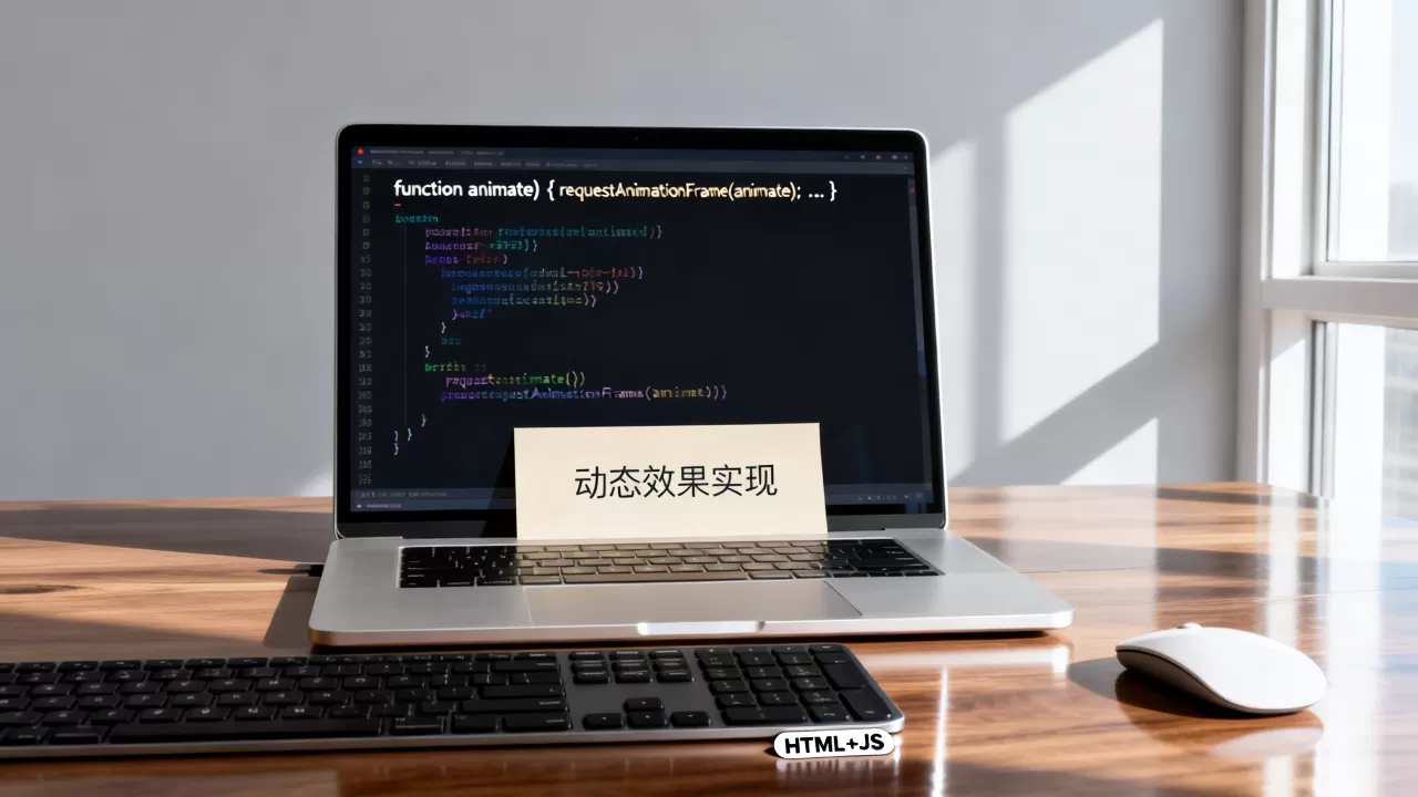 HTML中JS特效怎么实现？前端网页动态效果代码