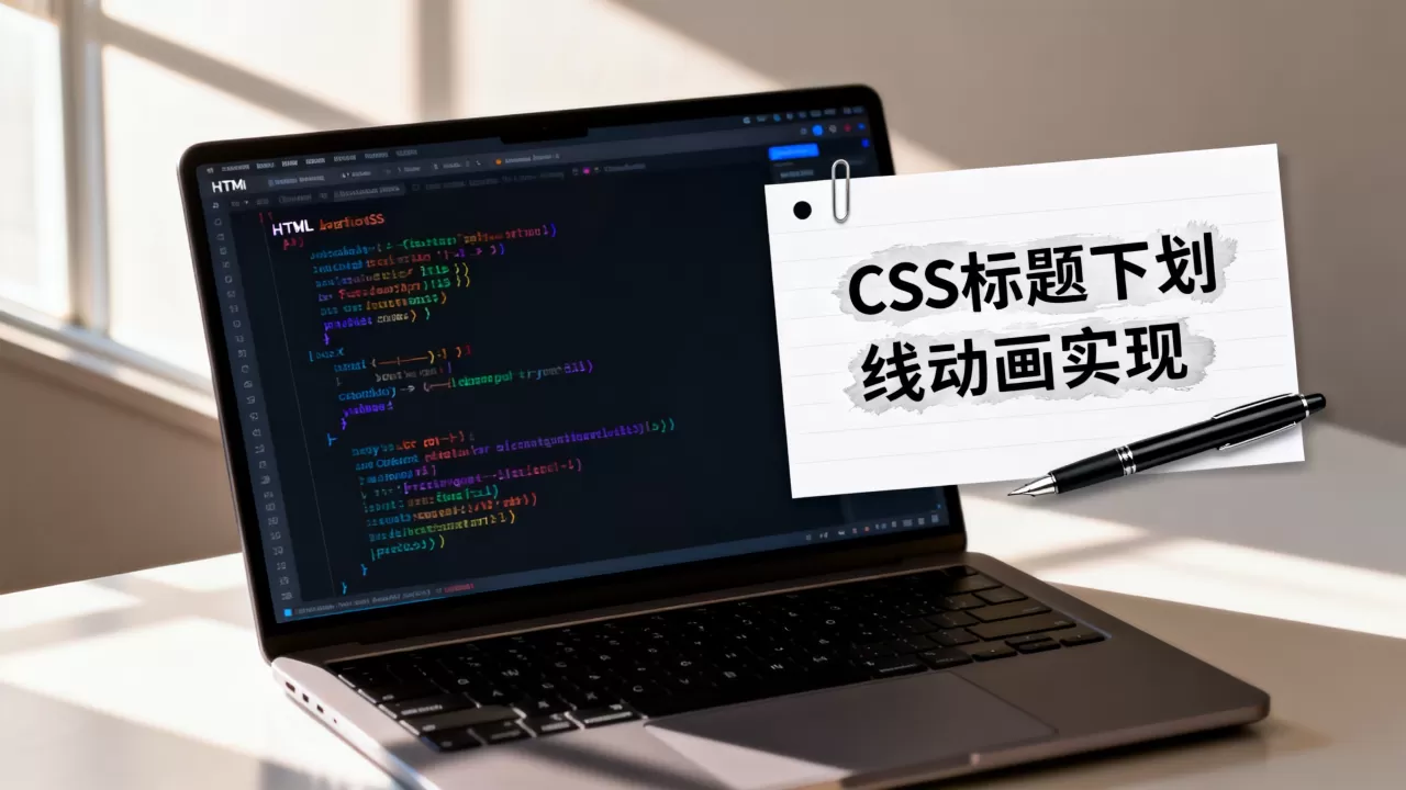HTML文字标题怎么设置特效?CSS实现标题下划线动画 HTML文字标题怎么设置特效?CSS实现标题下划线动画
