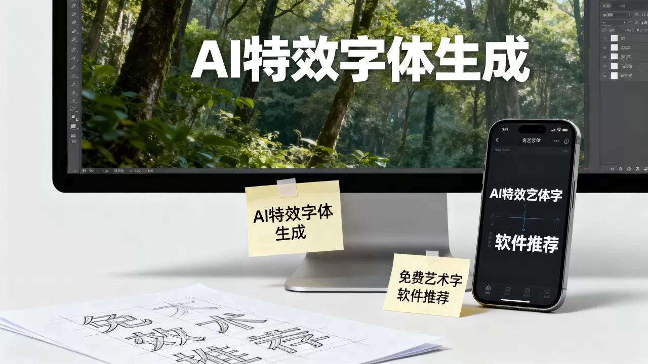 AI特效字体网站哪个好用？免费AI生成艺术字软件推荐