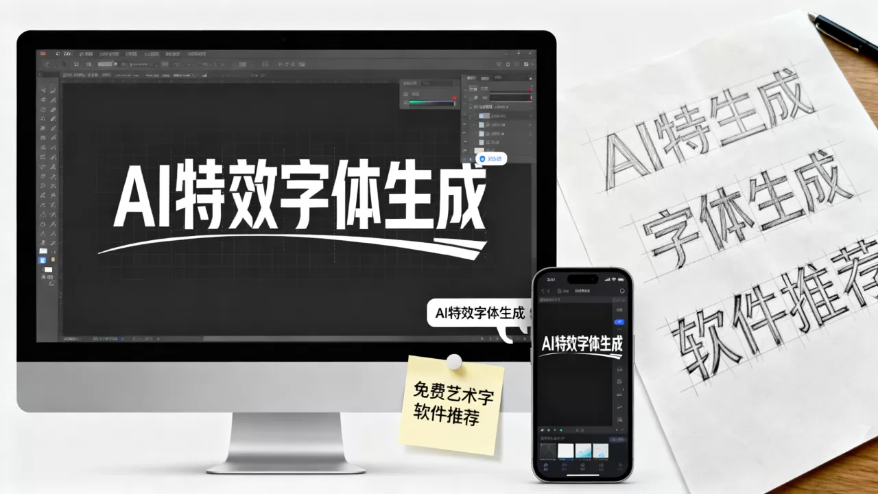 AI特效字体网站哪个好用？免费AI生成艺术字软件推荐