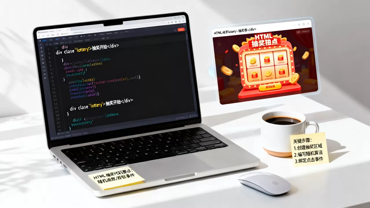 如何用HTML制作抽奖网页？html抽奖代码怎么写