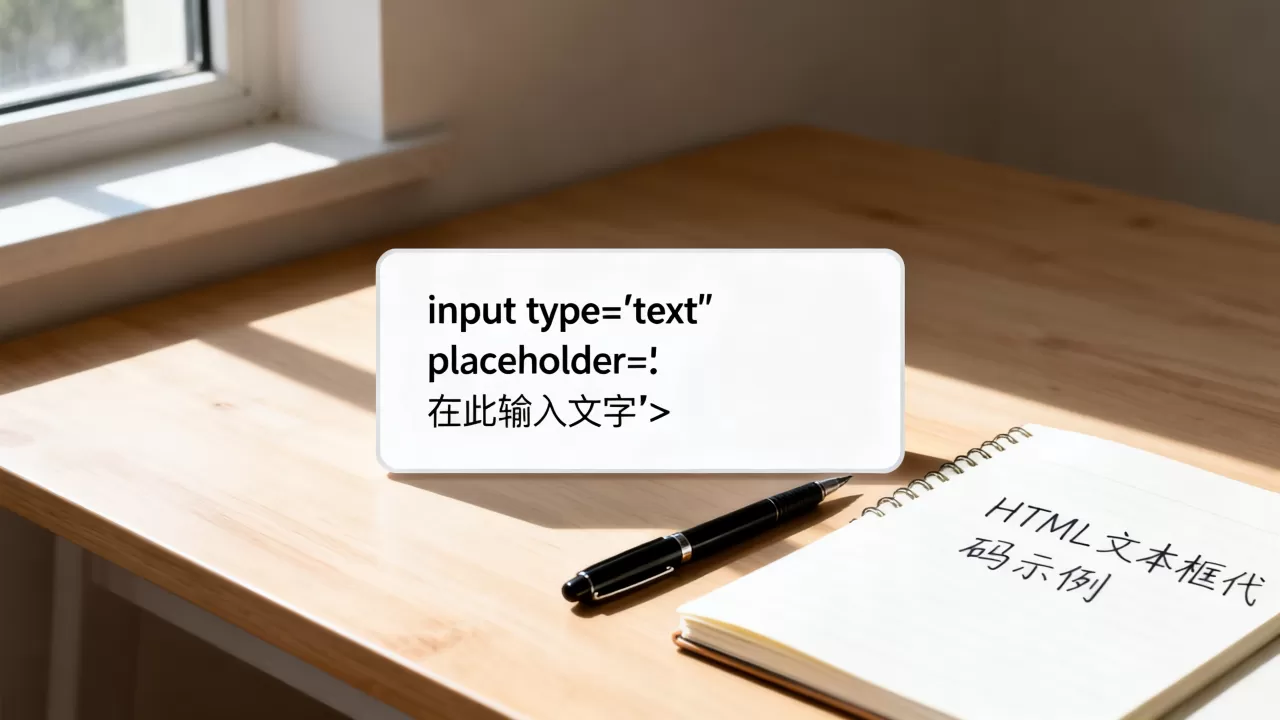 html在框内怎么写字？html文本框输入文字代码