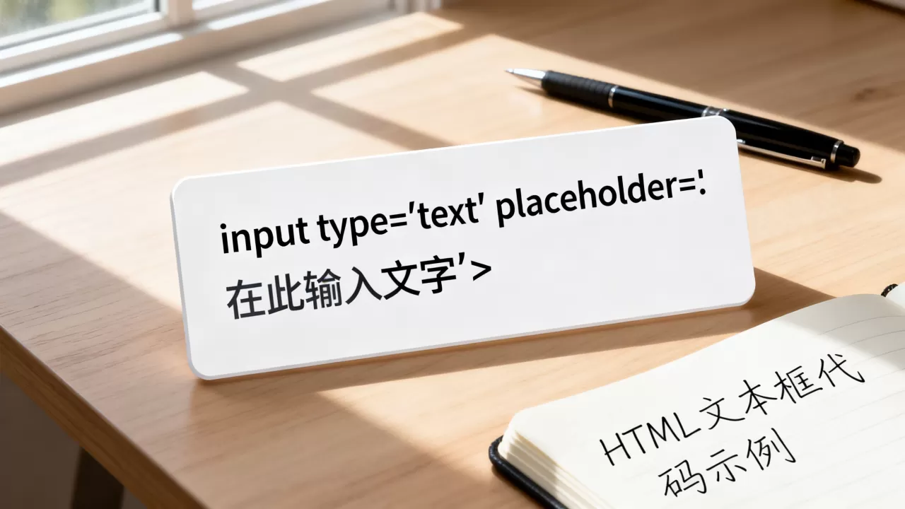 html在框内怎么写字？html文本框输入文字代码