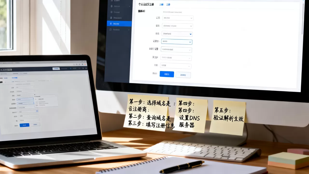 个人域名注册和解析流程是什么？如何设置域名解析