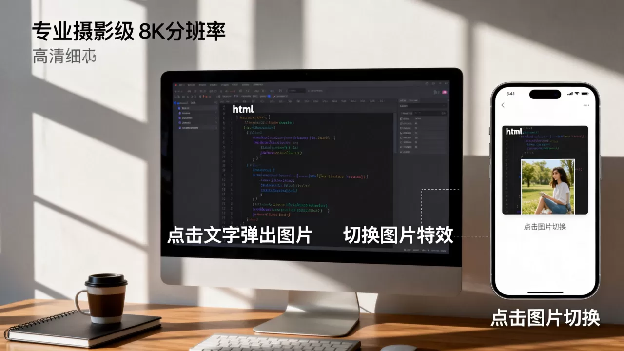 html点击文字弹出图片怎么做?html点击图片切换特效 html点击文字弹出图片怎么做?html点击图片切换特效