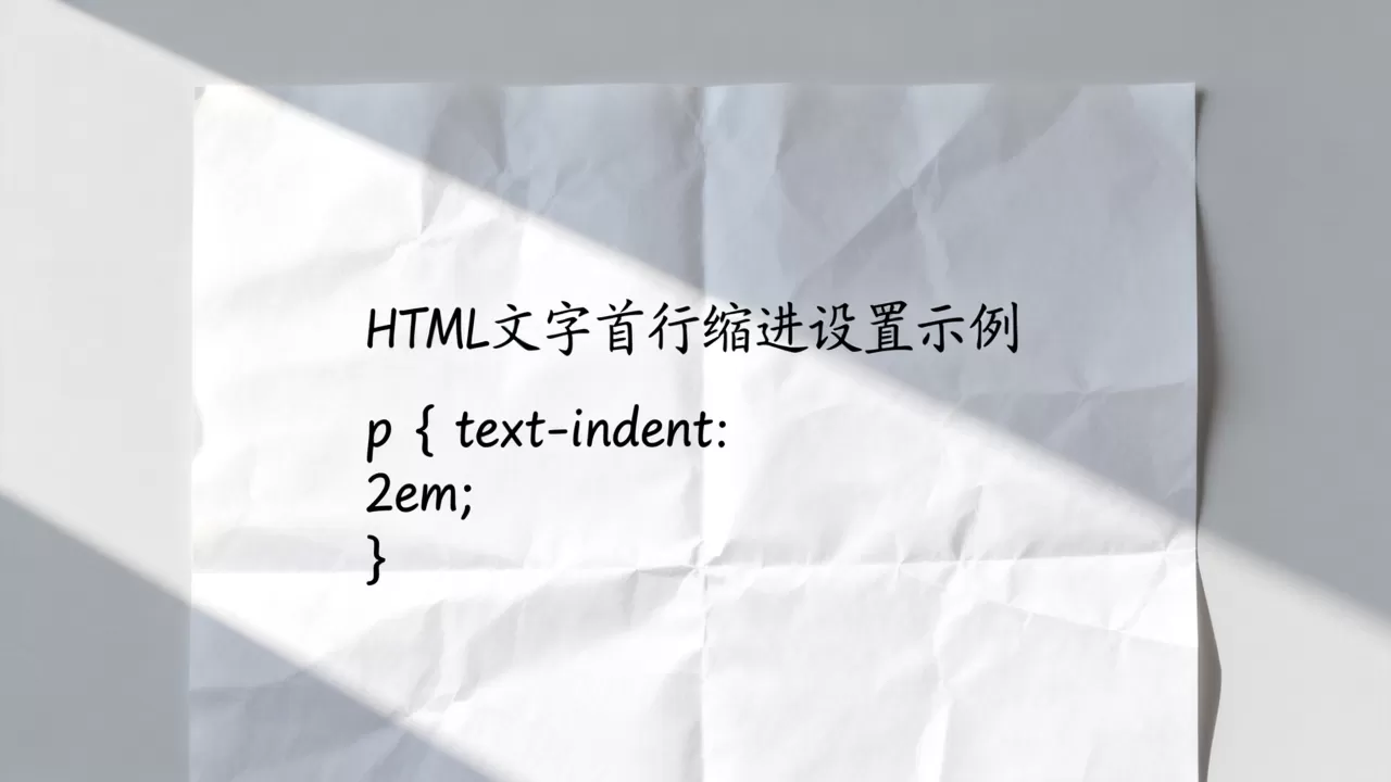 HTML文字首行缩进怎么设置?css text-indent属性详解 HTML文字首行缩进怎么设置?css text-indent属性详解