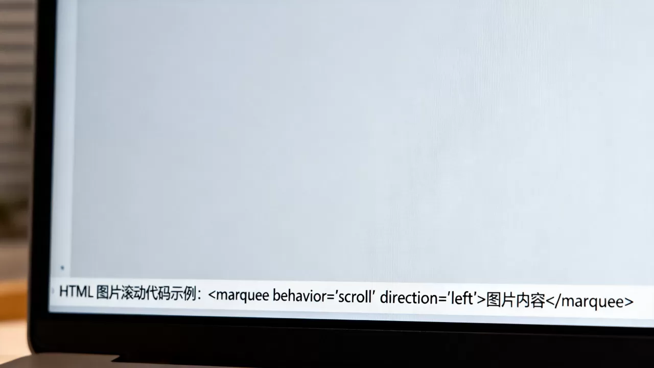 HTML图片怎么滚动？网页图片自动滚动代码