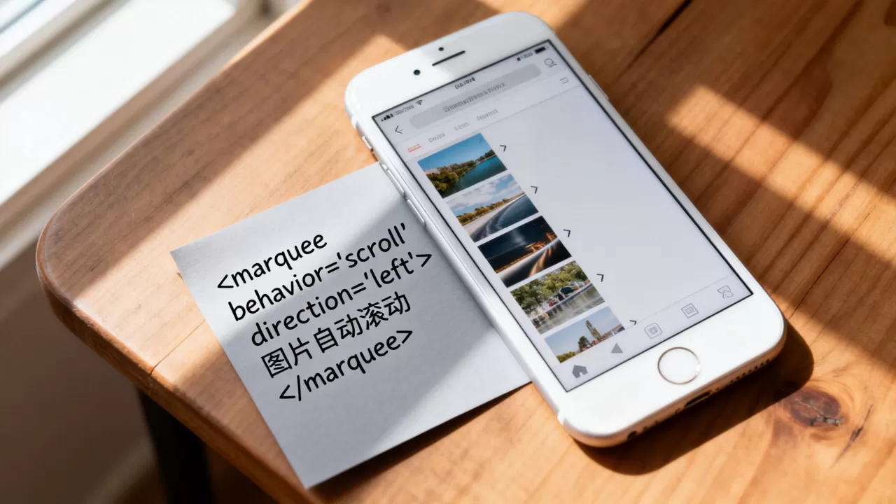 html移动图片代码怎么写？移动端网页图片自动滚动代码