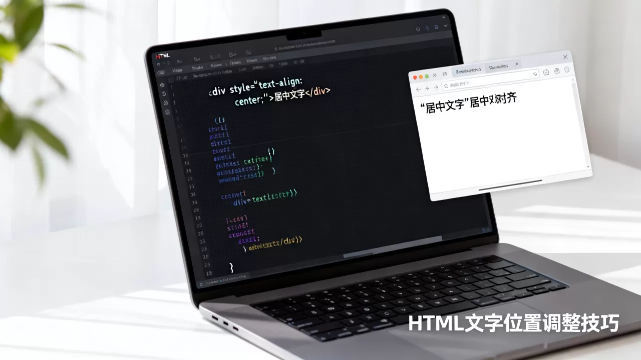 html文字位置怎么调？html怎么让文字居中