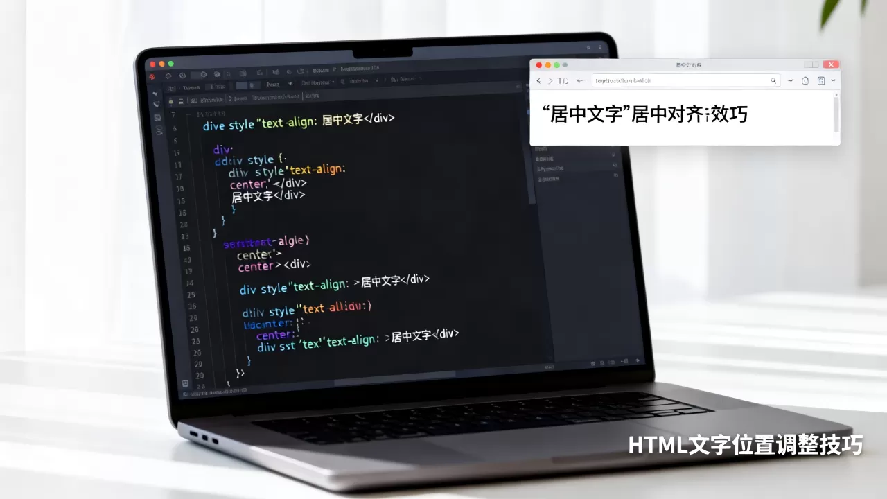 html文字位置怎么调？html怎么让文字居中