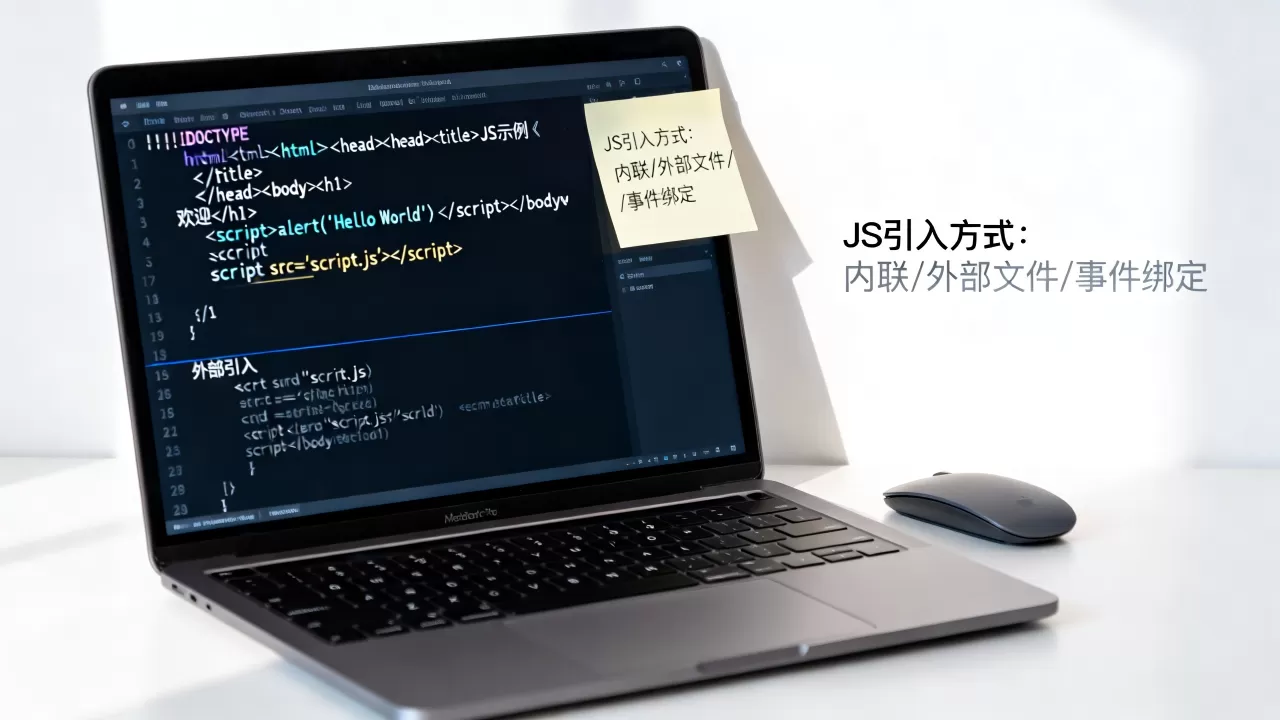 html中如何写入js代码？js代码引入方式有哪些