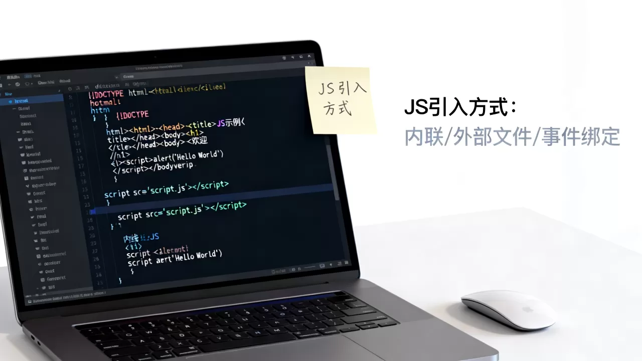 html中如何写入js代码？js代码引入方式有哪些