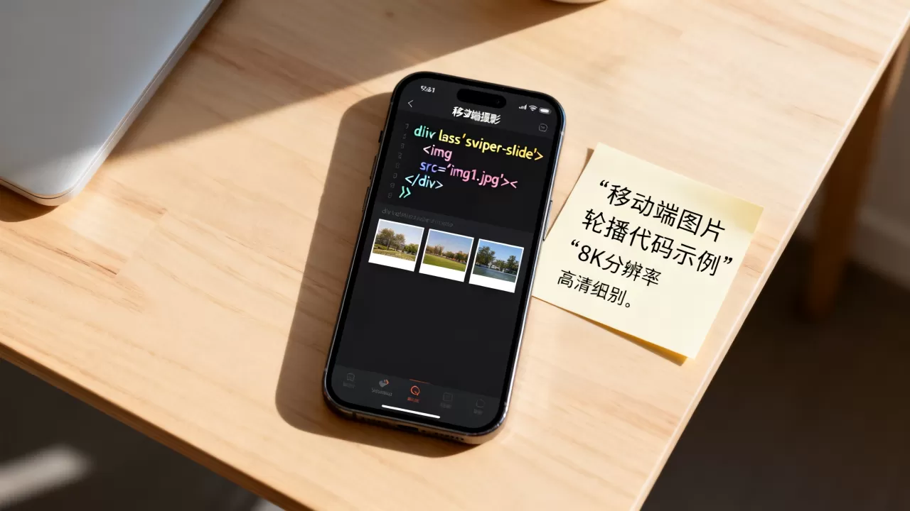 html移动图片怎么设置？移动端图片轮播代码
