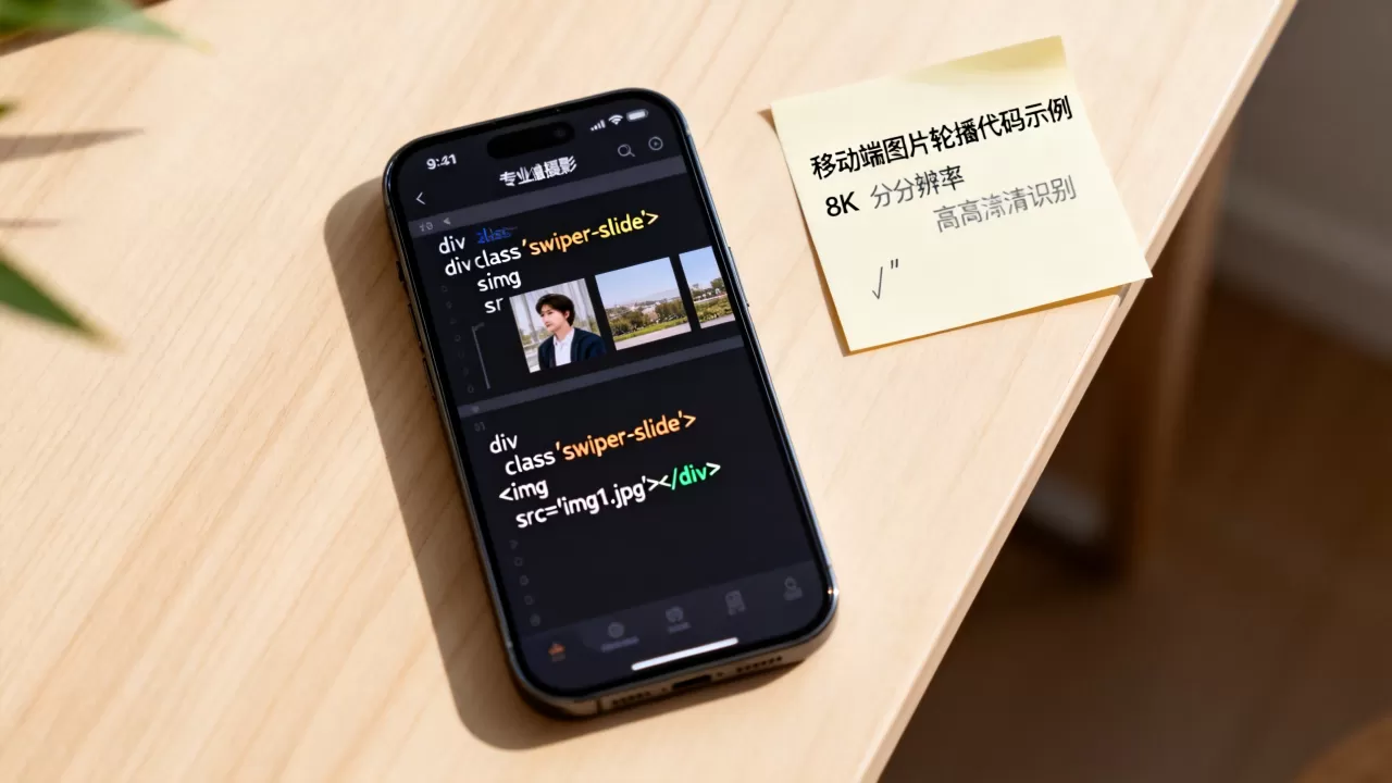 html移动图片怎么设置？移动端图片轮播代码
