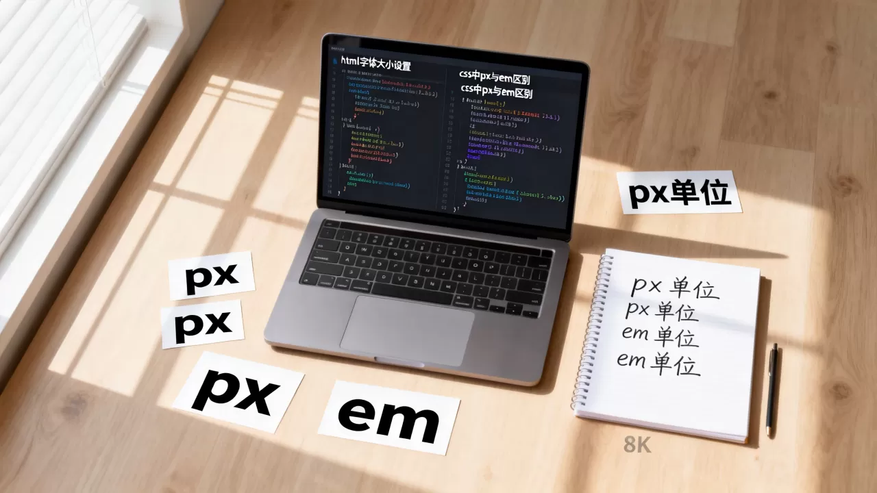 html字体大小怎么设置？css中px和em的区别