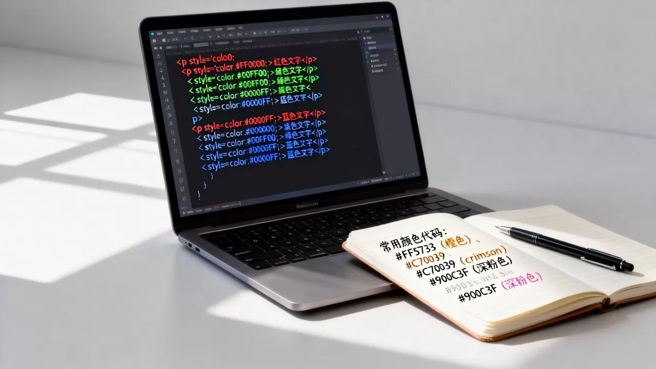 HTML文字代码怎么写？html字体颜色代码大全