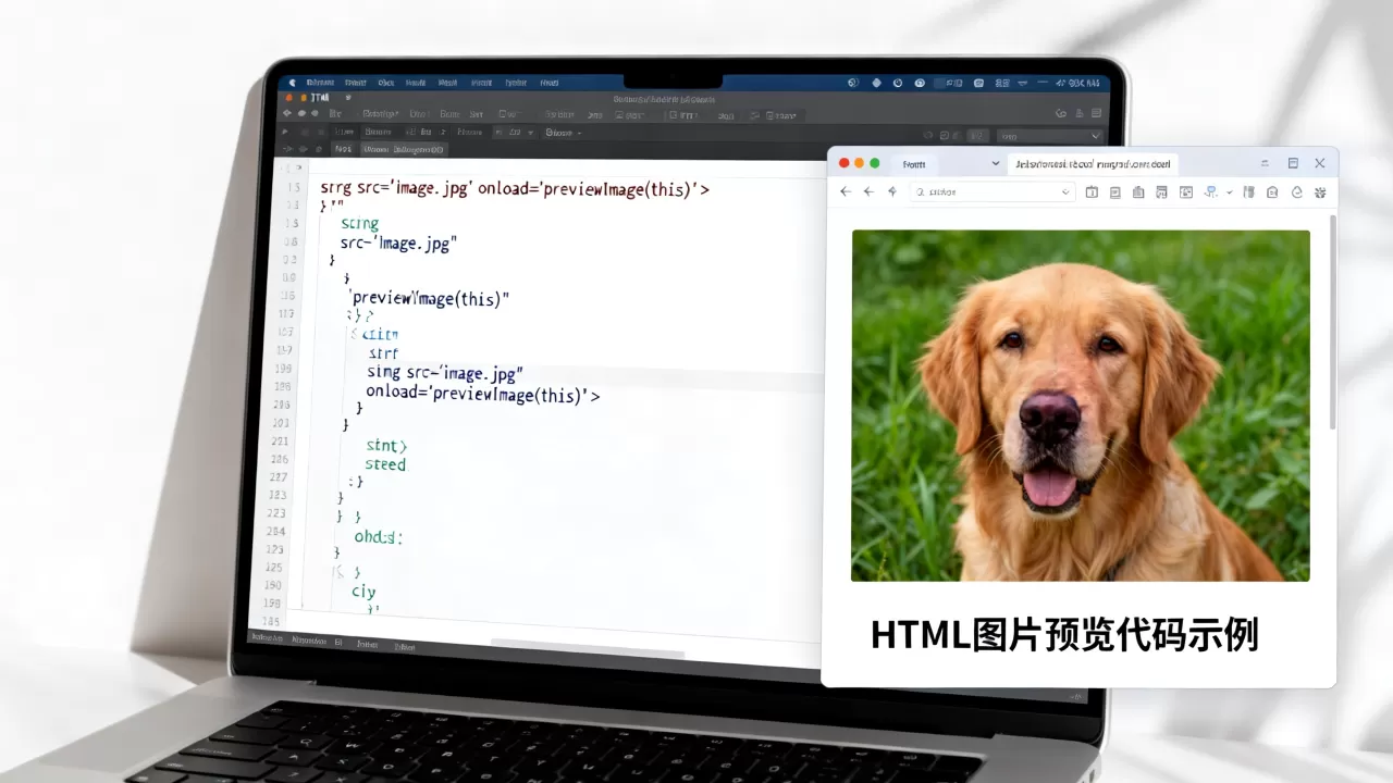 HTML图片怎么预览？HTML图片预览代码怎么写